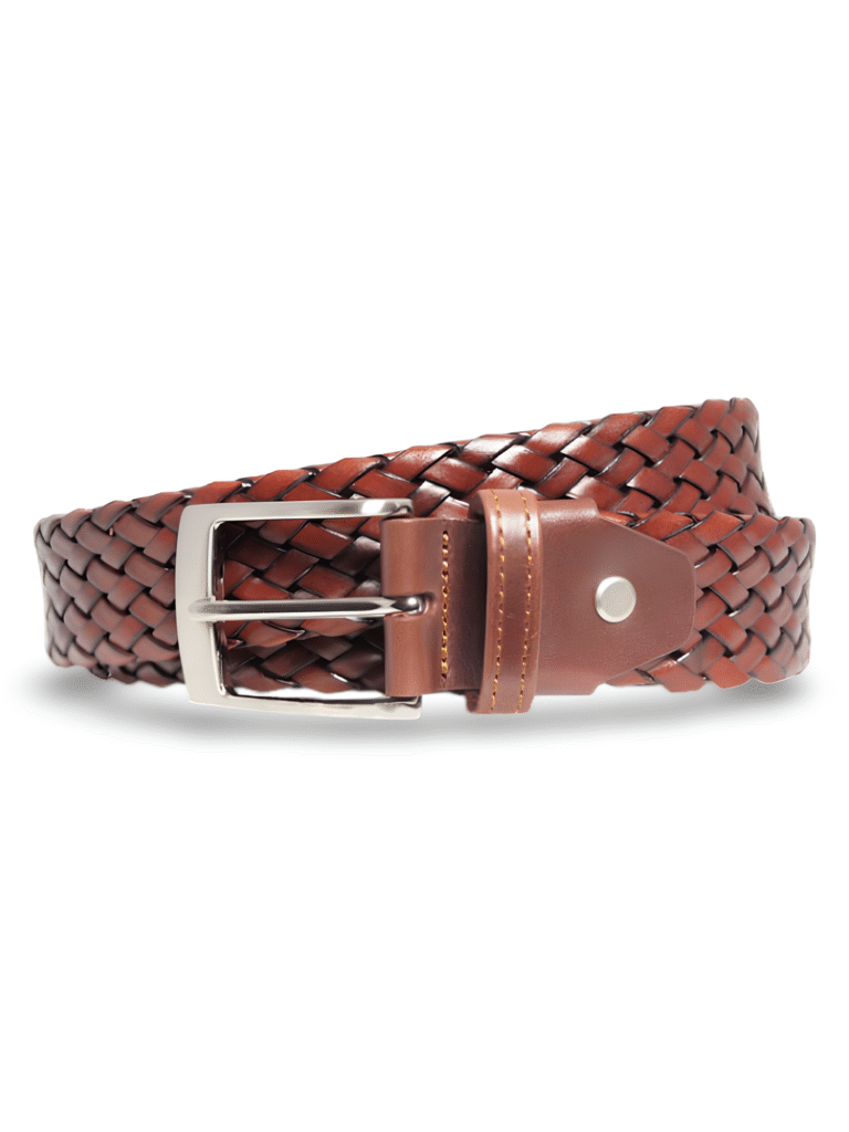 Pelle Intrecciata - Brick Brown
