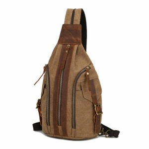 Male Multifunctional Retro Canvas Crossbody Bag