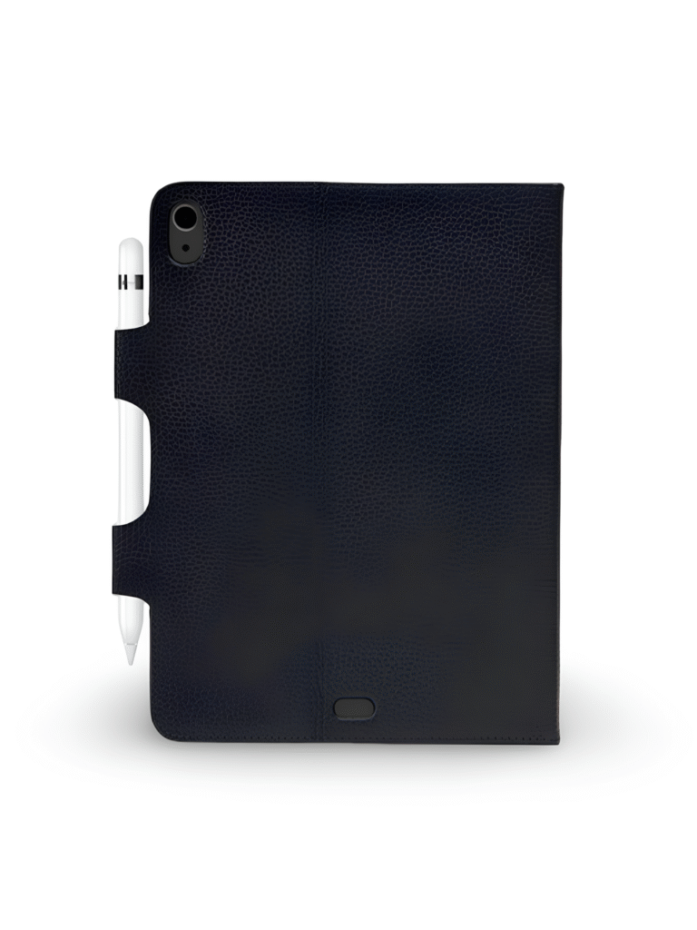 The Chic Ipad Leather Case - Blue Charcoal