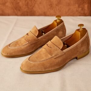 Slip-on Brown Suede Leather Shoes