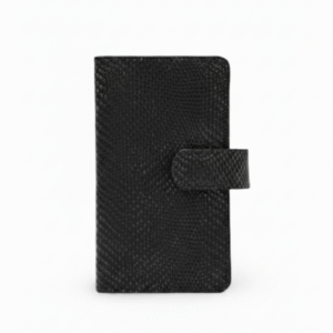 Aethel Leather Folio Wallet with MagSafe - Carbon black
