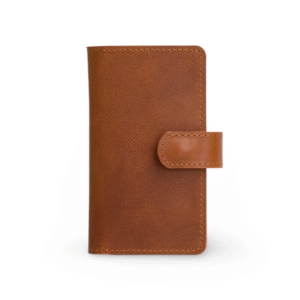 Aethel Leather Folio Wallet with MagSafe - Saddle