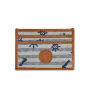 SEAJURE – Punalu Embroidered Linen Card Holder