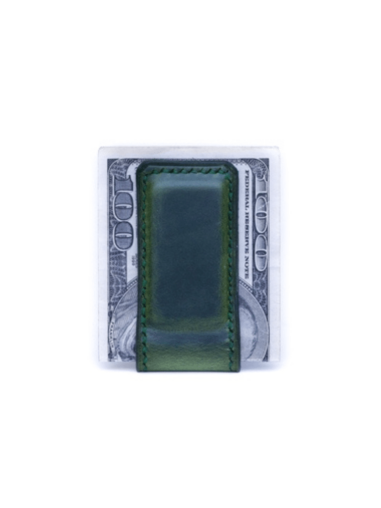 Dorian Magnetic Money Clip - Emerald Green