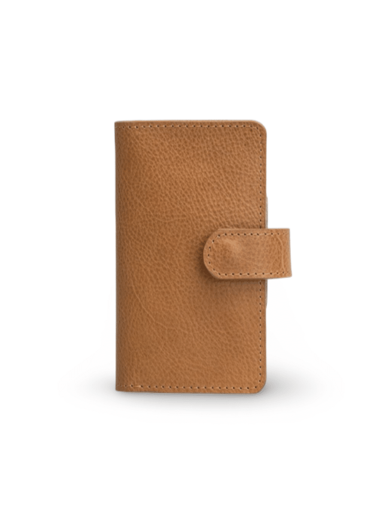 Aethel Leather Folio Wallet with MagSafe - Tan
