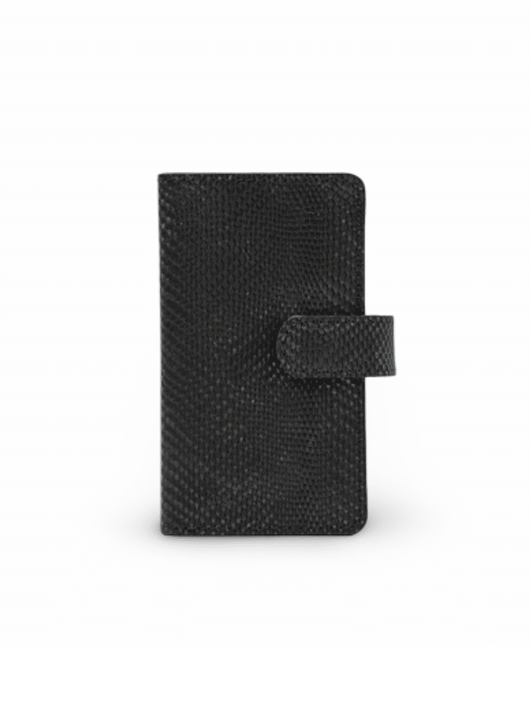 Aethel Leather Folio Wallet with MagSafe - Carbon black