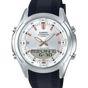 Casio Mens Analog Digitall Black Resin Watch