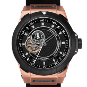 Hydrogen Watch – Vento | Black Rose Gold Leather