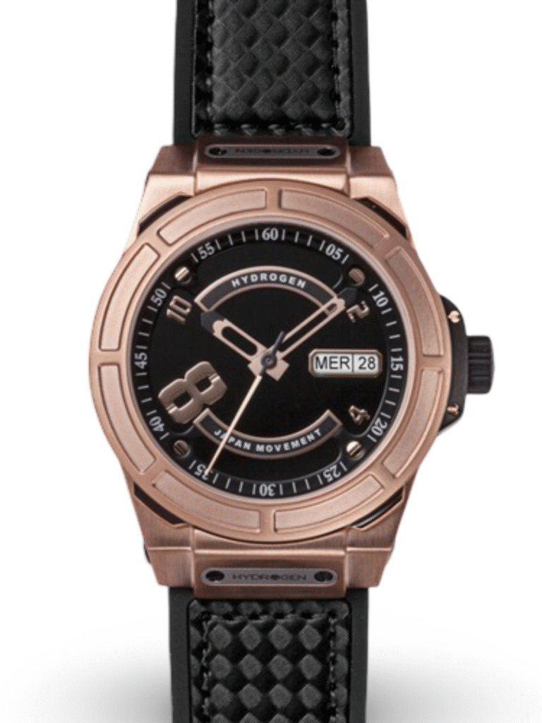 Hydrogen Watch – Otto | Black Rose Gold