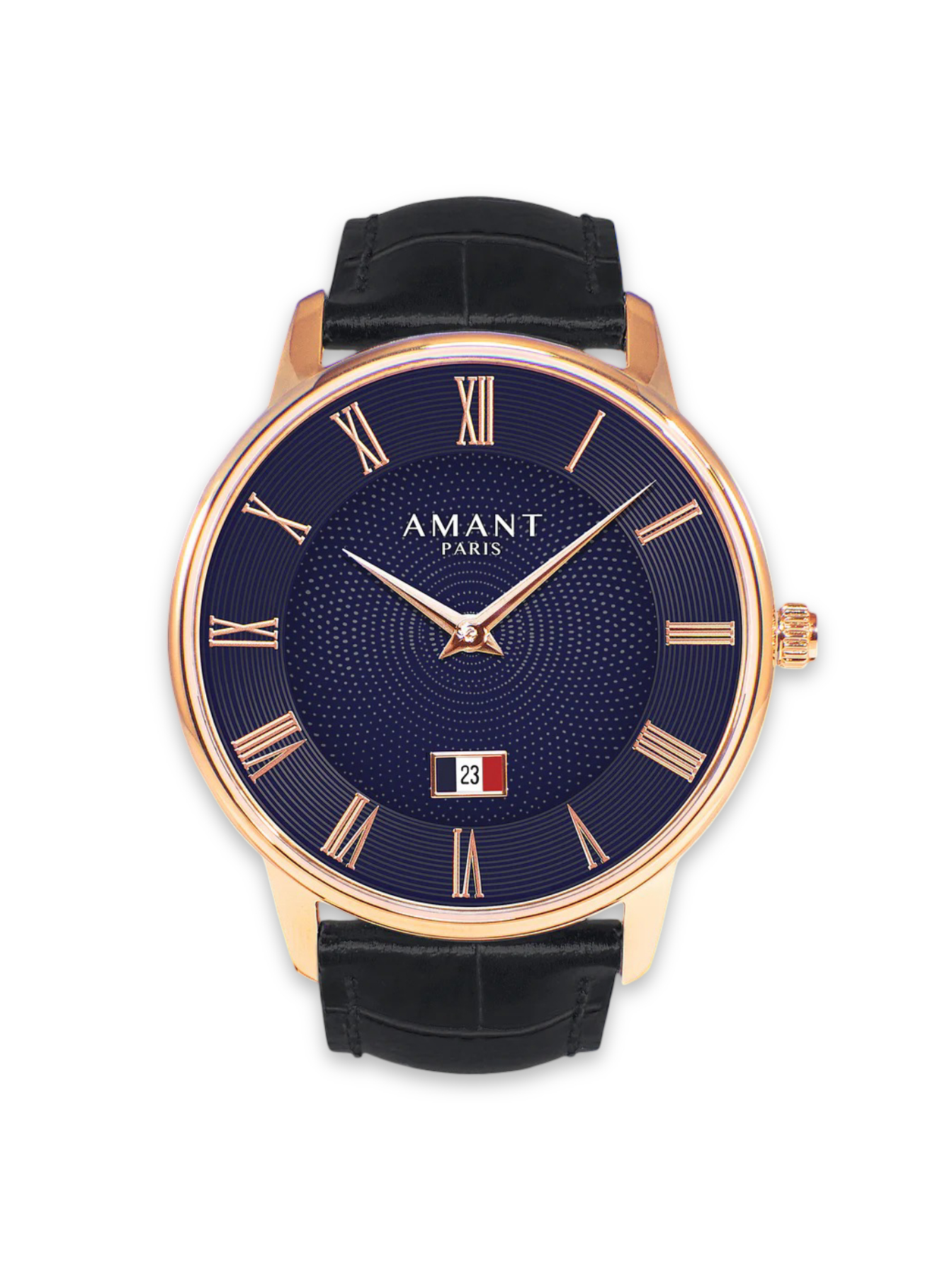Amant – Paris | Rose Gold Black Calf