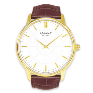 Amant – Arctic | Gold Brown Calf