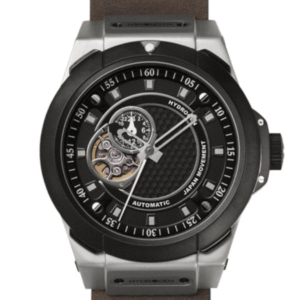Hydrogen Watch – Vento | Silver Black Leather