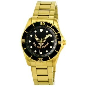 Frontier 61D Stainless Steel Analog Watch with Black Dial