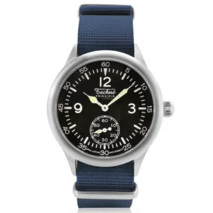 Techné – Field quartz watch | Navy blue