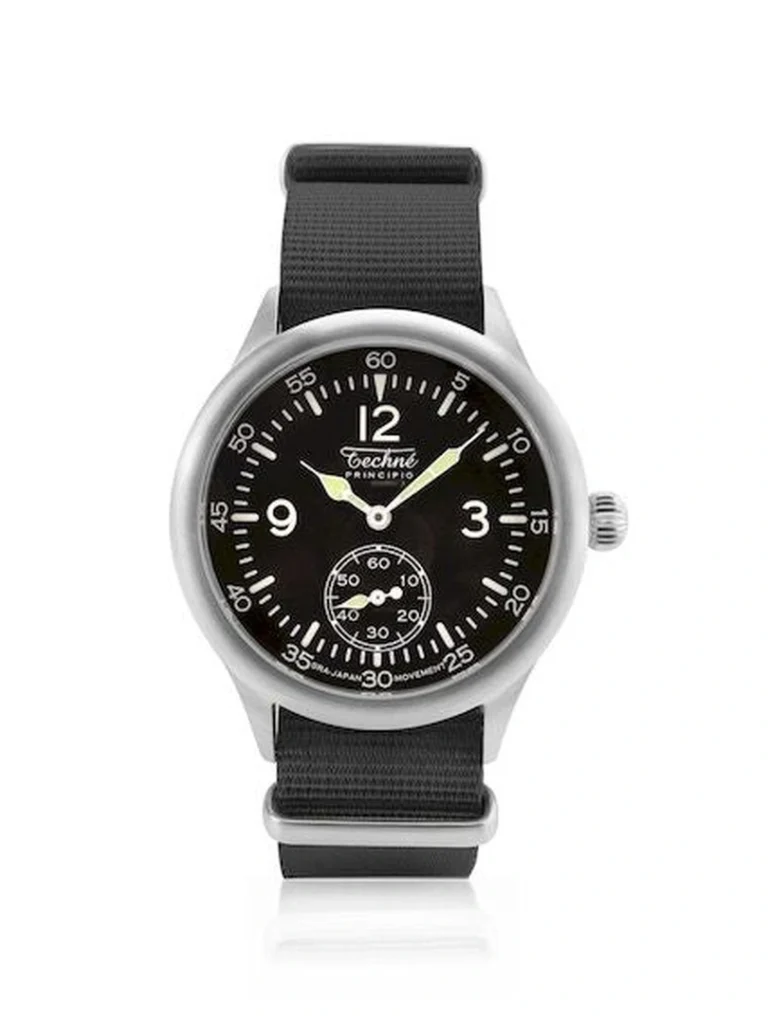 Techné – Field quartz watch | black
