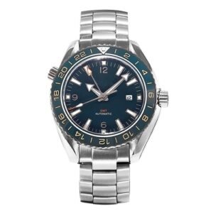 Men's Blue 43.5mm GMT Dual-Time Automatic Watch Sea master Ocean