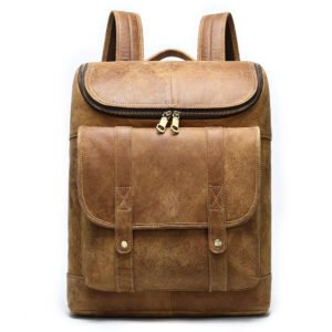 First layer cowhide men's backpack